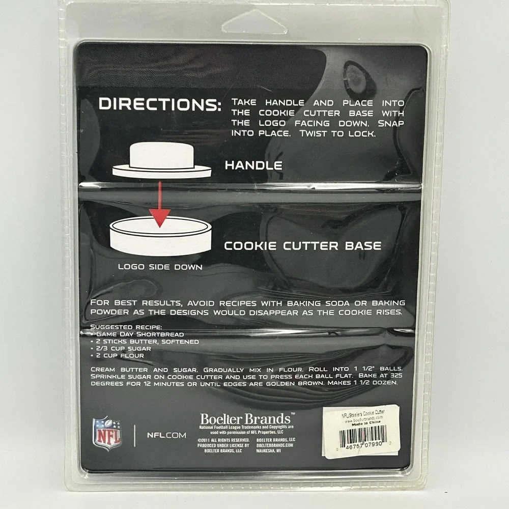 NFL Pittsburgh Steelers Cookie‎ Cutter Set 4pc NEW SEALED